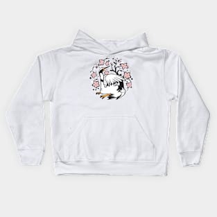 Japanese Crane Kids Hoodie